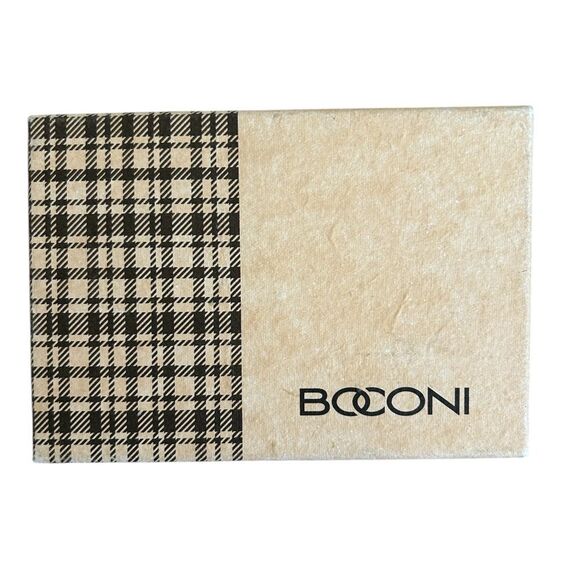 BOCONI GARTH LEATHER ID CARD CASE, Black, NWT box - Picture 3 of 7